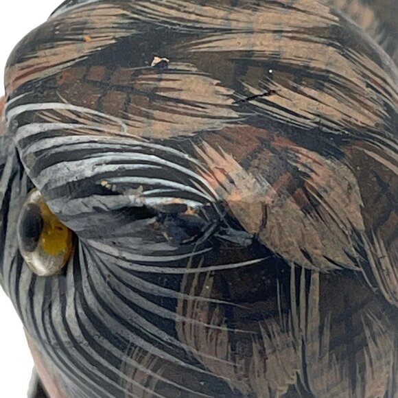 Vintage Enesco Owl Perched On Wood Figurine 1986 - Picture 9 of 16